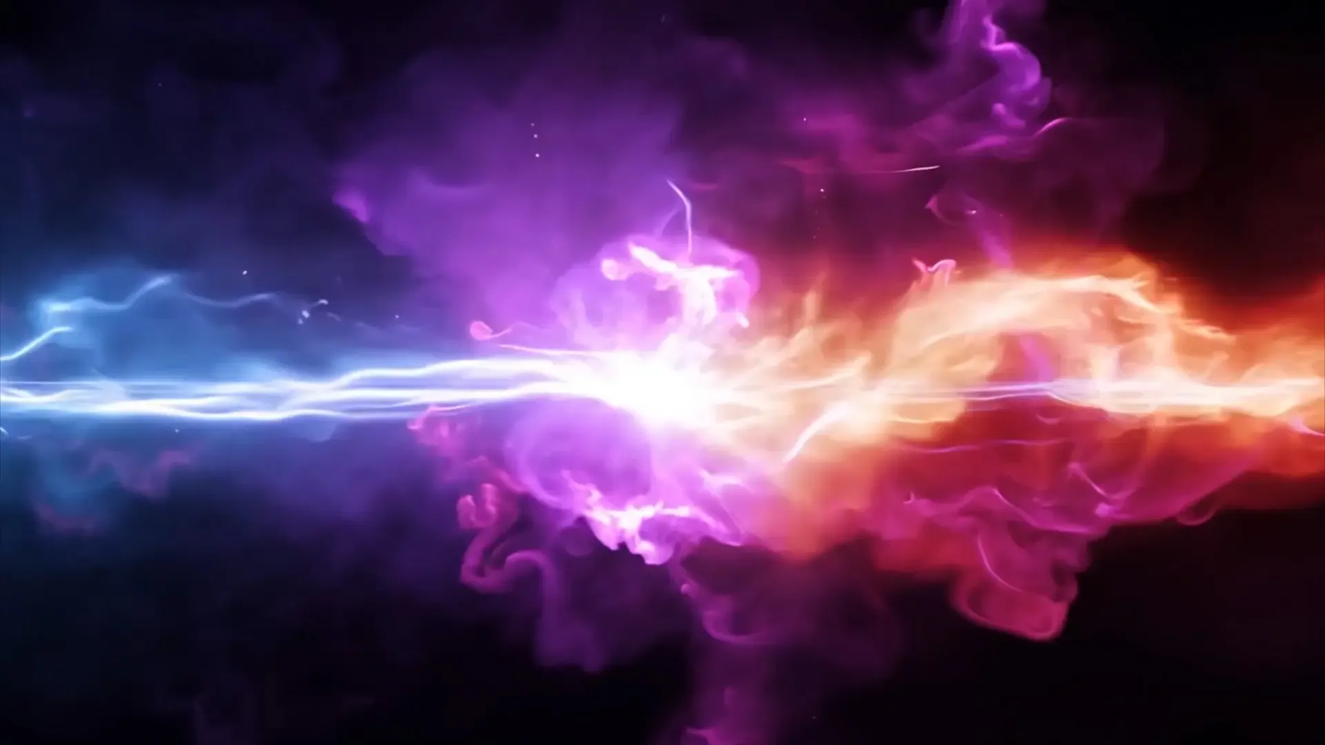 Colorful Energy Beam Explosion Overlay Effects